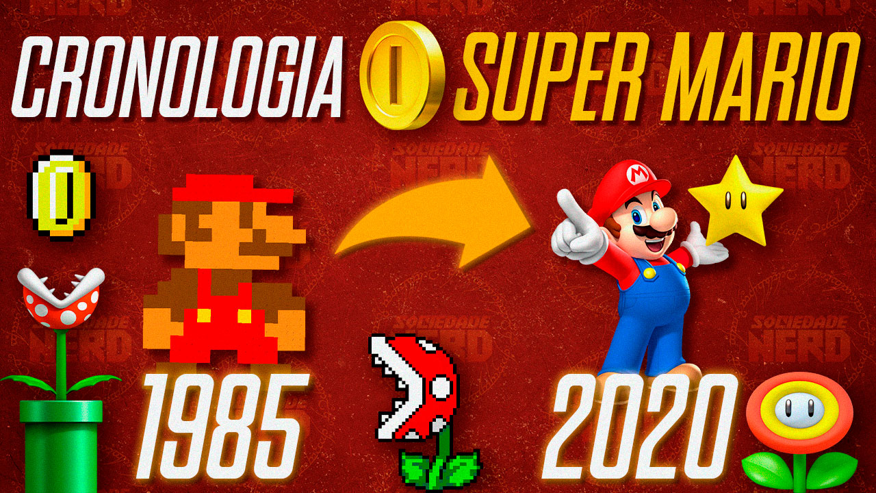 EVOLUÇÃO DO MARIO NOS GAMES (ORDEM CRONOLÓGICA) 